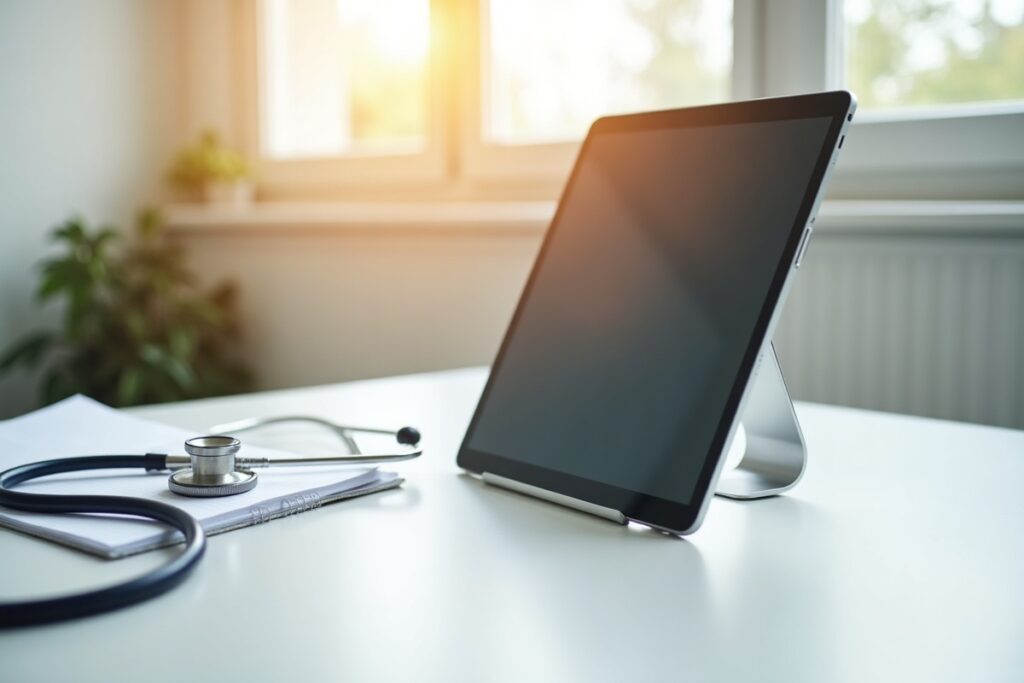 Tablet and notes representing the Next Generation NCLEX format